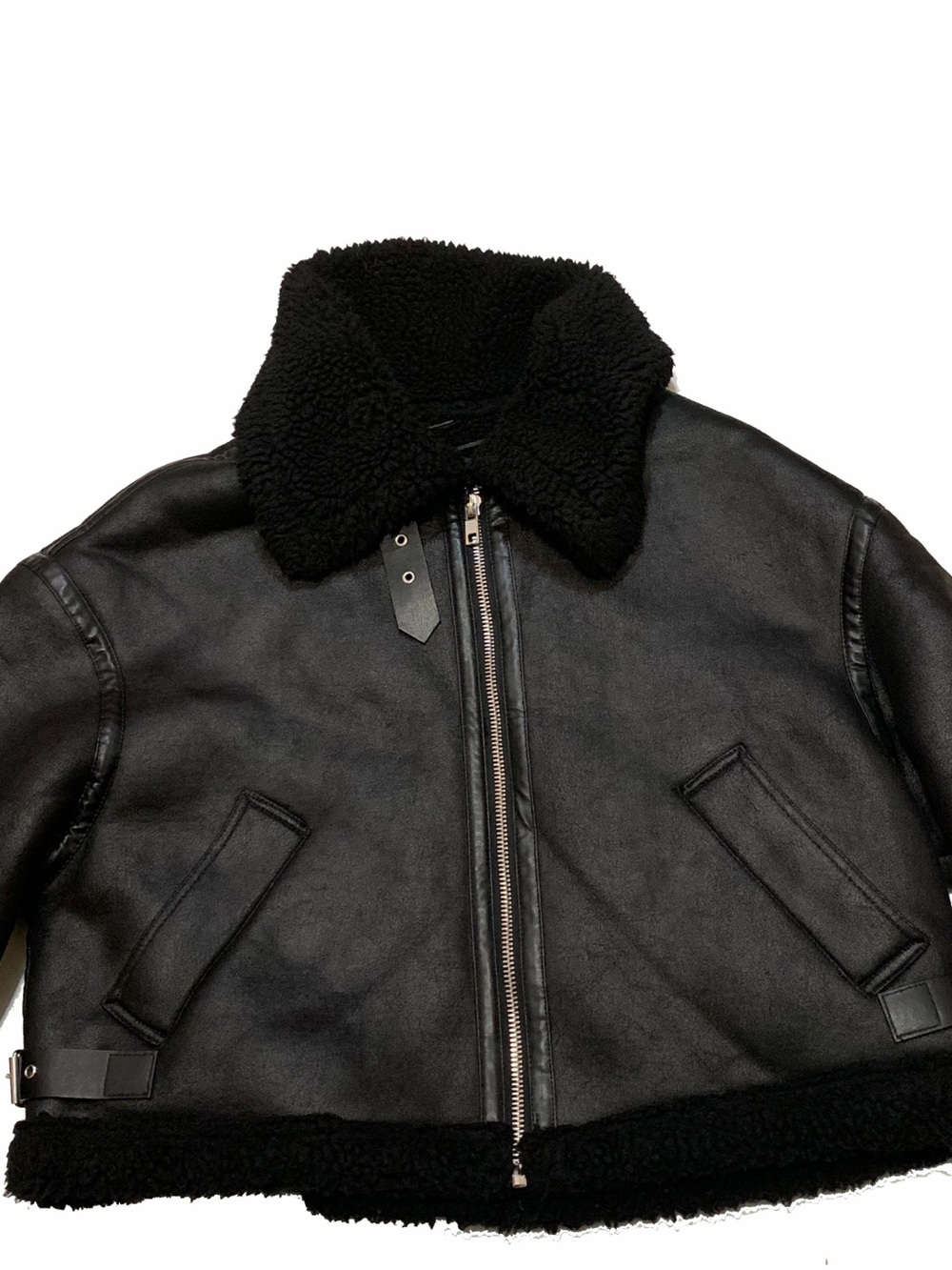 Zara Black Shearling Jacket